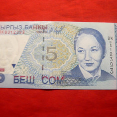 Bancnota 5 com 1997 Kirghistan , cal.necirculat