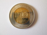 Republica Dominicana 10 Pesos 2008, America Centrala si de Sud, Cupru-Nichel