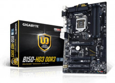 Placa de baza GIGABYTE Socket LGA1151, B150-HD3 DDR3, 4*DDR3 1866/1600/1333MHz, 1*VGA/1*HDMI/1*DVI, 2*PCIEx16, 2*PCIEx1, 2*PCI, 6 *S ATAIII, bulk foto