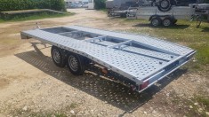 Remorca/Platforma dublu ax 4.5m x 2.1m ,sarcina max 2.7 T Axel Trailer 45/2700 foto