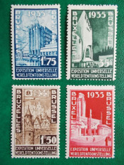 Belgia 1934 60 Euro arhitectura expozitia universala - serie nestampilata MNH foto