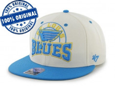 Sapca &amp;#039;47 St Louis Blues - originala - flat brim - snapback - oficiala NHL foto