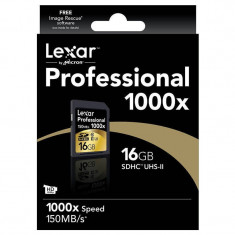 Card Lexar Professional 1000x SDHC 16GB Clasa 10 UHS-II 150MB/s foto