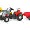 Tractor Cu Pedale Si Remorca ROLLY TOYS 023936 Alb Rosu