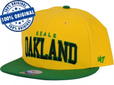 Sapca &amp;#039;47 Golden Seals - originala - flat brim - snapback - oficiala NHL foto