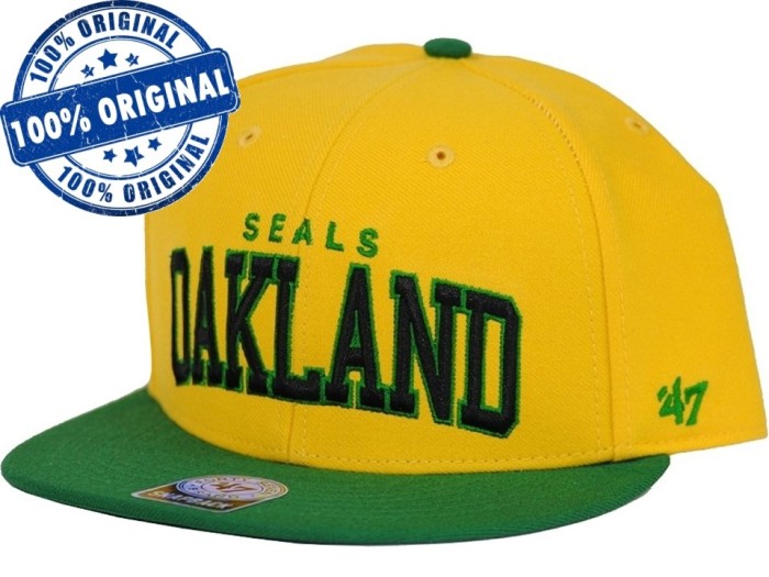 Sapca '47 Golden Seals - originala - flat brim - snapback - oficiala NHL foto mare Sapca '47 Golden Seals - originala - flat brim - snapback - oficiala NHL foto mare