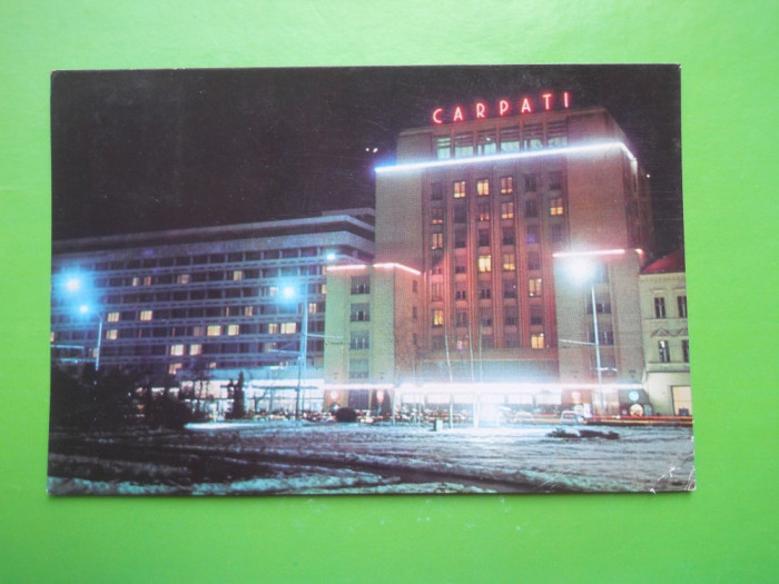 HOPCT 29762 BRASOV HOTEL CARPATI IN ANUL 1971/NOCTURNA -JUD BRASOV-CIRCULATA