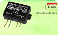 Convertor de tensiune 24V - 12V Kemo M 020 foto