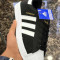 Adidas Superstar negru cu alb marimi de la 36 la 39