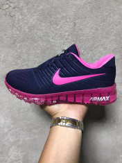 Nike Air Max indigo cu roz marimi de la 36 la 40 foto