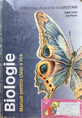 BIOLOGIE Manual pentru clasa a VI-a - Aglaia Ionel, Zoe Partin foto