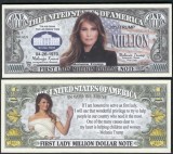 !!! SUA = FANTASY NOTE = MELANIA TRUMP , PRIMA DOAMNA - 2017 - UNC