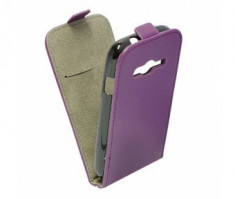 Husa piele FlipCase DELUXE HTC Desire 510 Mov foto