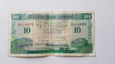 Irlanda de nord 10 lire pounds 2008 Ulster bank foto