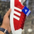 Adidas Superstar rosu cu alb marimi 36 -40 si 44