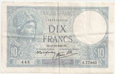 FRANTA 10 FRANCI 1940 XF foto