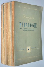 Lot reviste REVISTA DE PEDAGOGIE , anii &#039;50