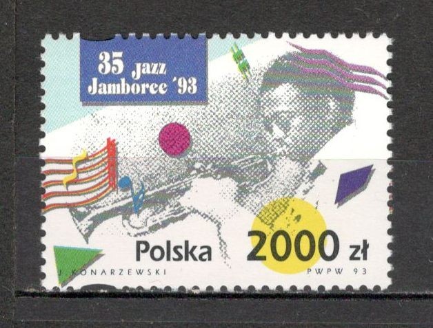 Polonia.1993 Ziua internationala a muzicii jazz SP.530 foto mare Polonia.1993 Ziua internationala a muzicii jazz SP.530 foto mare