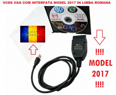 VAG-COM Romana 17.8 cip FT232BL, procesor ATMEGA. Produs cu garantie !! foto