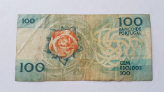 PORTUGALIA 100 ESCUDOS 1986 foto