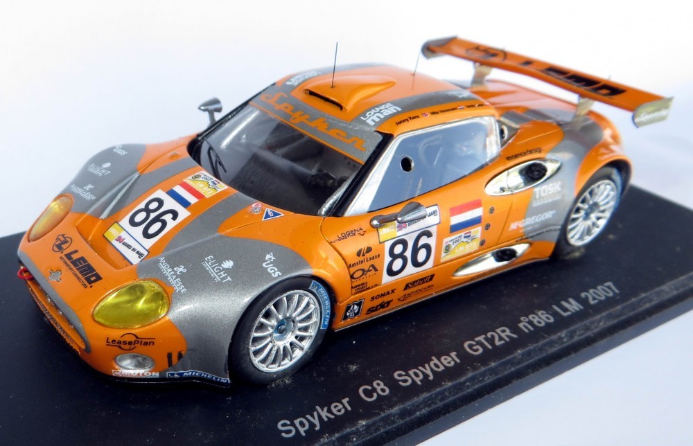 Spark 1/43 – Spyker C8 Spyder N°86 – Le Mans 2006 – Miniature Collection Boîte