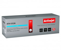 Cartus toner compatibil CC531A Cyan pentru HP 304A, Premium Activejet, Garantie 5 ani foto