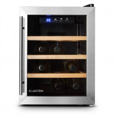 LED Klarstein Reserva 12 Uno Vinoteca 9 sticle 33 litri din o?el inoxidabil foto