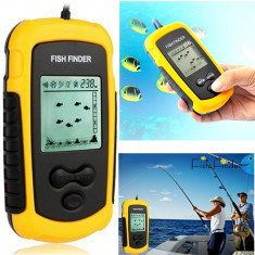 Sonar Pescuit Localizare Pesti Fish Finder Indicator Locatie Banc Peste foto