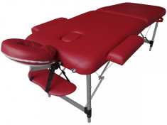 Pat, masa masaj pliabil, portabil de aluminiu cu Factura si Garantie foto