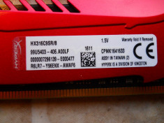 Kit Memorie Ram HyperX Savage 16 GB (2 X 8 GB) 1600 Mhz. foto