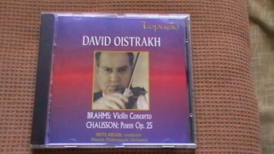 David Oistrakh - Brahms - Concert vioara + Chausson - Poem foto