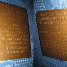Placheta bronz aniversara Fernand Courtoy 1948.