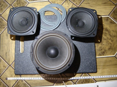 Set 3 difuzoare/woofer+2 banda larga / woofer 4Ohmi/50W /16cm cititi descrierea! foto