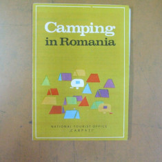 Camping in Romania harta lista unitatilor cazare text limba engleza ONT Carpati