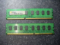 Kit memorie ram ddr3 4Gb (2 x 2Gb) desktop double side (16cip) Mustang PC10666 foto