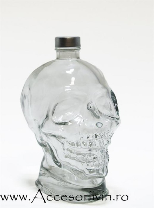 STICLA IN FORMA DE CRANIU 700 ML foto mare STICLA IN FORMA DE CRANIU 700 ML foto mare