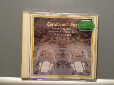 BACH -TOCCATA AND FUGUE- K.RICHTER (1987/POLYDOR/RFG) - CD ORIGINAL/Sigilat/Nou foto