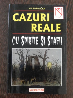 CAZURI REALE CU SPIRITE SI STAFII - V. P. Borovicka - Editura Niculescu, 2001, 139 p. foto