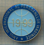 ZET 585 INSIGNA ,, 1999 ANUL INTERNATIONAL AL PERSOANELOR VARSTNICE&quot;