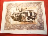 Fotografie Bucuresti 1905- copie -Tramvai cu cai -Calea Mosilor , 29,7x22,8 cm