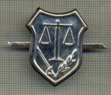 ZET 625 INSIGNA - SEMN ARMA JUSTITIE MILITARA -PENTRU COLECTIONARI