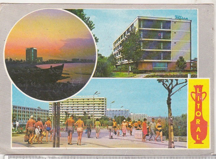 bnk cp Litoral - Vedere - circulata - marca fixa foto mare bnk cp Litoral - Vedere - circulata - marca fixa foto mare