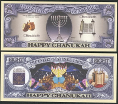 !!! SUA = FANTASY NOTE = HAPPY CHANUKAH - 2006 - UNC foto