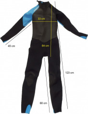 Costum neopren scufundari TRIBORD ca nou (146-158 cm) cod-260412 foto