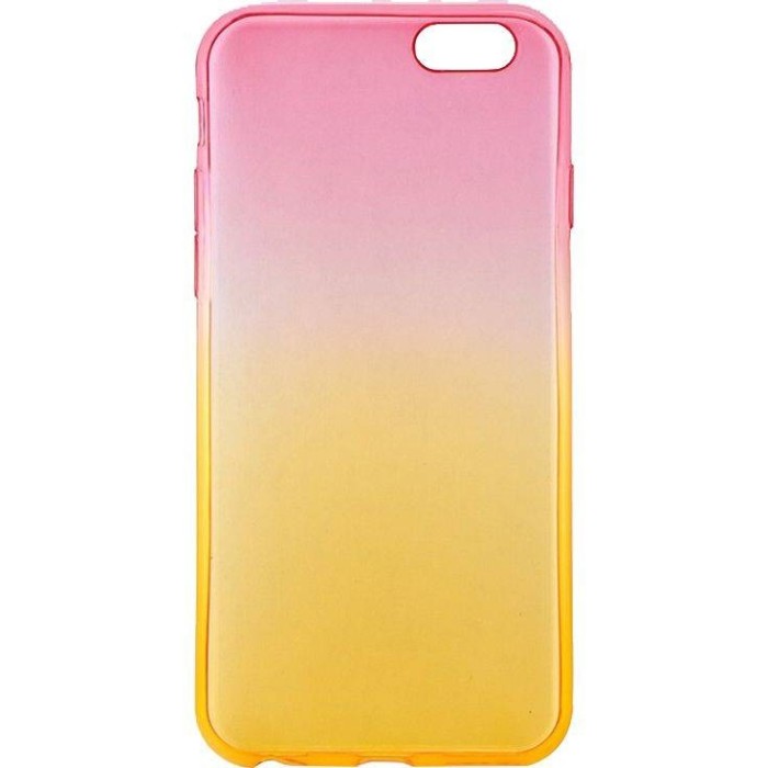 Capac Silicon Tellur pentru iPhone 6/6s Roz/Portocaliu Capac Silicon Tellur pentru iPhone 6/6s Roz/Portocaliu