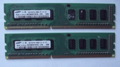 Kit 1 GB X 2 Gb Ram DDR3 Desktop Samsung 1066 Mhz / PC3-8500U (27D) foto