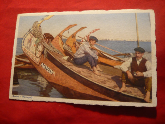 Ilustrata - Aveiro - Barci vechi de pescuit