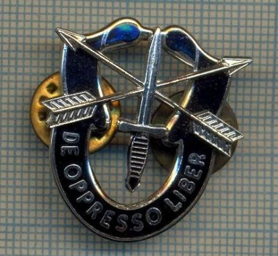 ZET 655 INSIGNA FORTELE SPECIALE MILITARE AMERICANE - ,,DE OPPRESSO LIBER&amp;quot; -USA foto