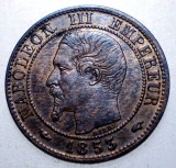 F.235 FRANTA NAPOLEON III 1 UN CENTIME 1853 A XF/AUNC, Europa, Bronz