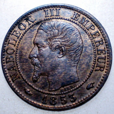 F.235 FRANTA NAPOLEON III 1 UN CENTIME 1853 A XF/AUNC